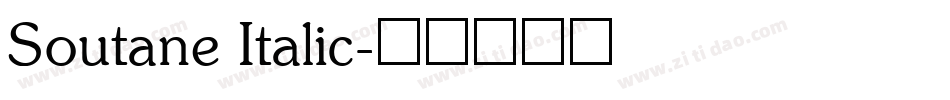 Soutane Italic字体转换